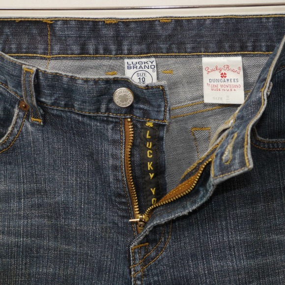 Lucky Brand Dungarees Boot Cut Jeans Size 10 - Picture 4 of 12